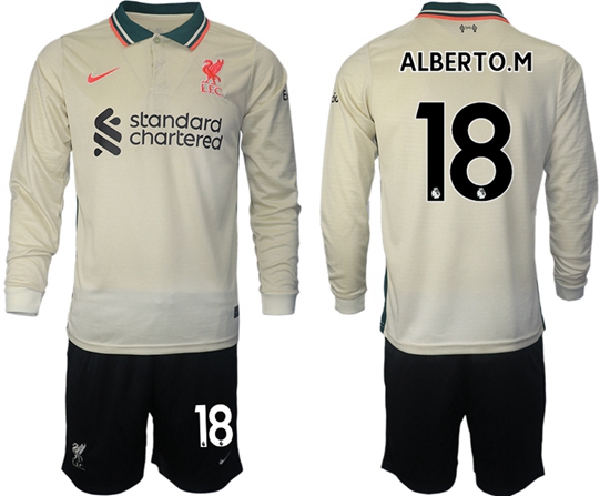 Men Liverpool Long Sleeve Soccer Jerseys 504