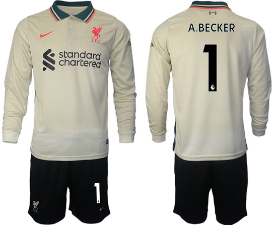 Men Liverpool Long Sleeve Soccer Jerseys 515