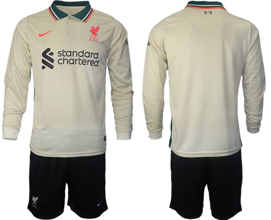 Men Liverpool Long Sleeve Soccer Jerseys 516