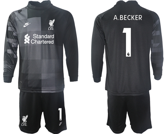 Men Liverpool Long Sleeve Soccer Jerseys 519