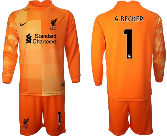 Men Liverpool Long Sleeve Soccer Jerseys 521