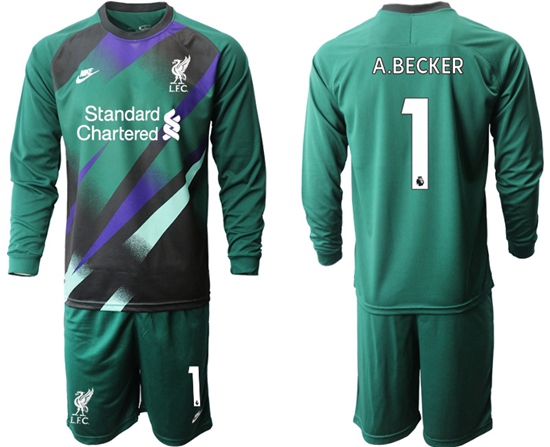 Men Liverpool Long Sleeve Soccer Jerseys 523
