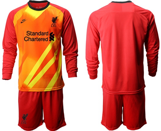 Men Liverpool Long Sleeve Soccer Jerseys 531