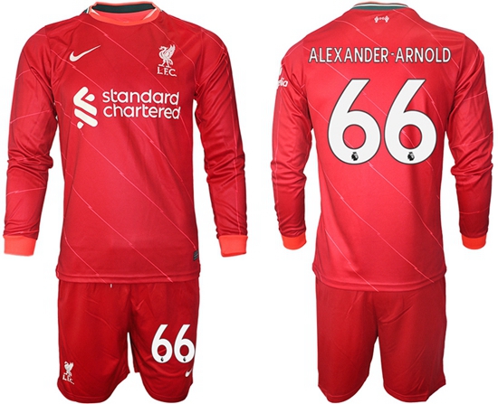 Men Liverpool Long Sleeve Soccer Jerseys 534