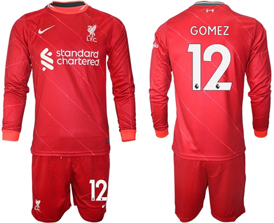 Men Liverpool Long Sleeve Soccer Jerseys 540