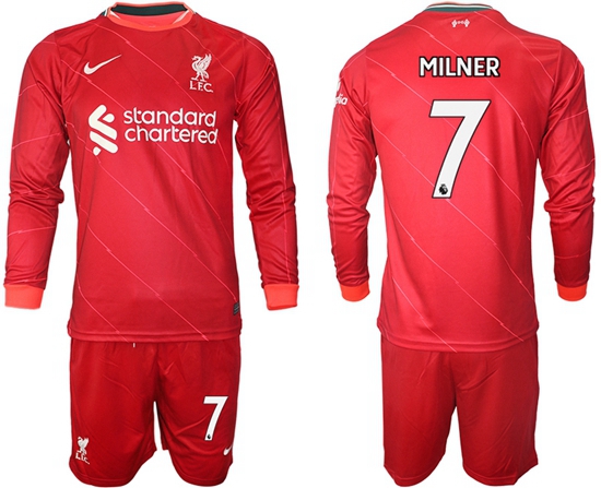 Men Liverpool Long Sleeve Soccer Jerseys 544