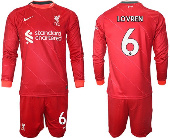 Men Liverpool Long Sleeve Soccer Jerseys 545
