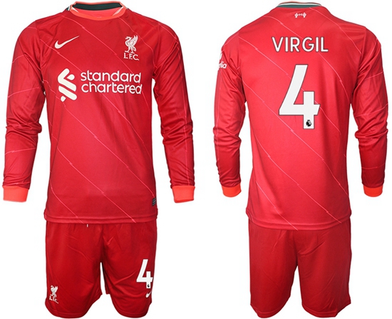 Men Liverpool Long Sleeve Soccer Jerseys 547