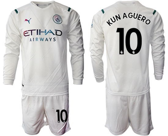 Men Manchester City Long Sleeve Soccer Jerseys 528