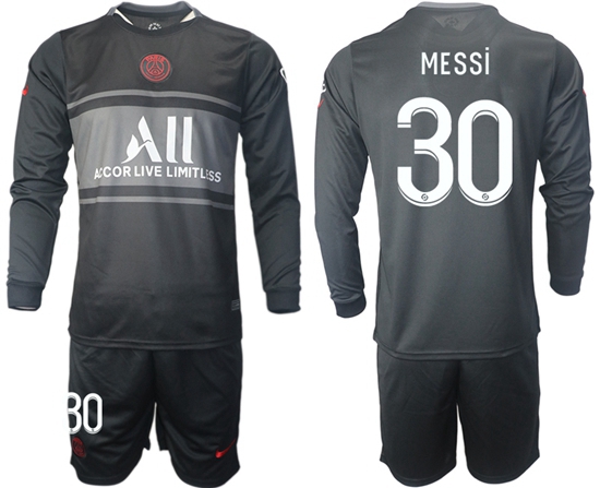 Men Paris Saint Germain Long Sleeve Soccer Jerseys 501