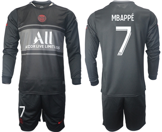 Men Paris Saint Germain Long Sleeve Soccer Jerseys 512