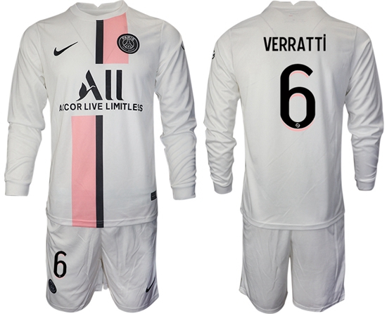 Men Paris Saint Germain Long Sleeve Soccer Jerseys 528