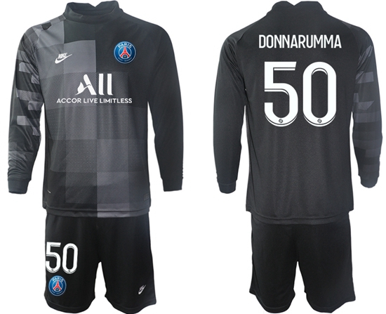 Men Paris Saint Germain Long Sleeve Soccer Jerseys 537