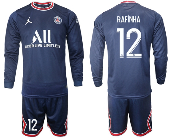 Men Paris Saint Germain Long Sleeve Soccer Jerseys 553