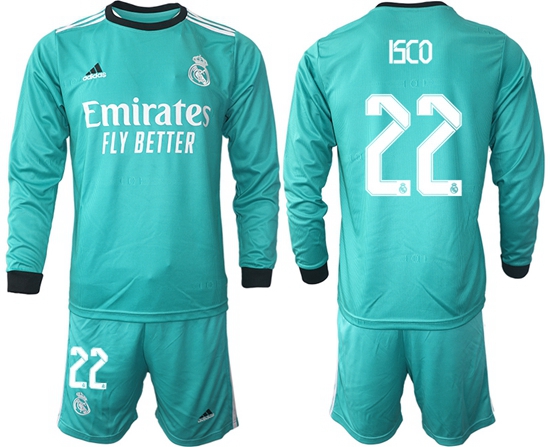 Men Real Madrid Long Sleeve Soccer Jerseys 502