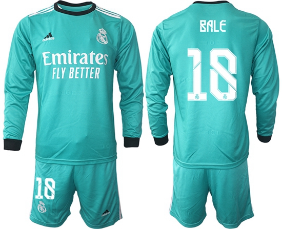 Men Real Madrid Long Sleeve Soccer Jerseys 503