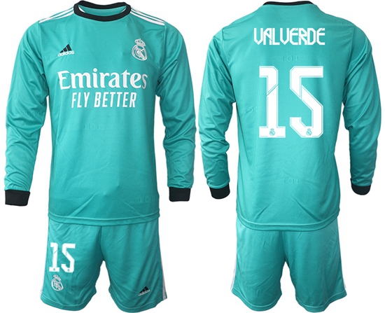 Men Real Madrid Long Sleeve Soccer Jerseys 504