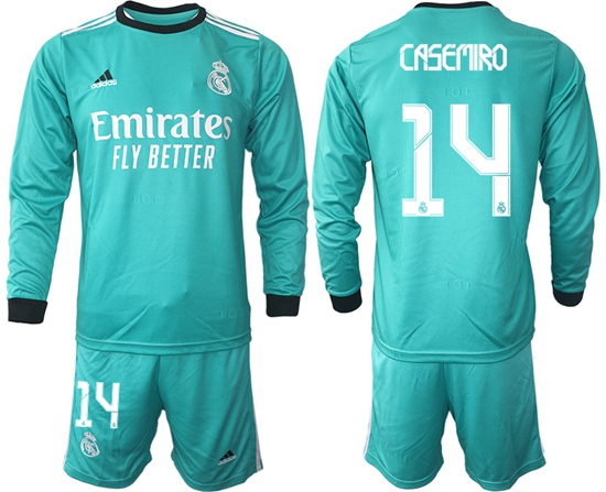 Men Real Madrid Long Sleeve Soccer Jerseys 505