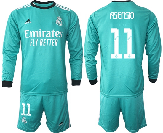 Men Real Madrid Long Sleeve Soccer Jerseys 507