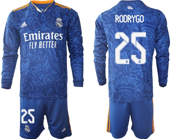 Men Real Madrid Long Sleeve Soccer Jerseys 521