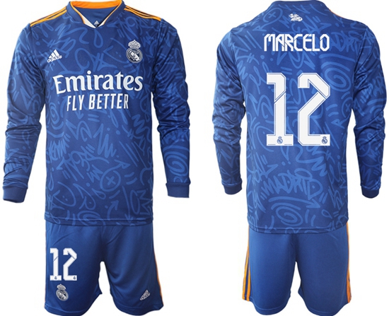Men Real Madrid Long Sleeve Soccer Jerseys 531