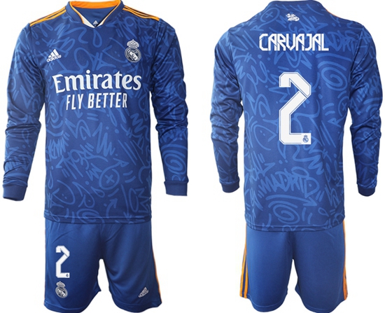 Men Real Madrid Long Sleeve Soccer Jerseys 543