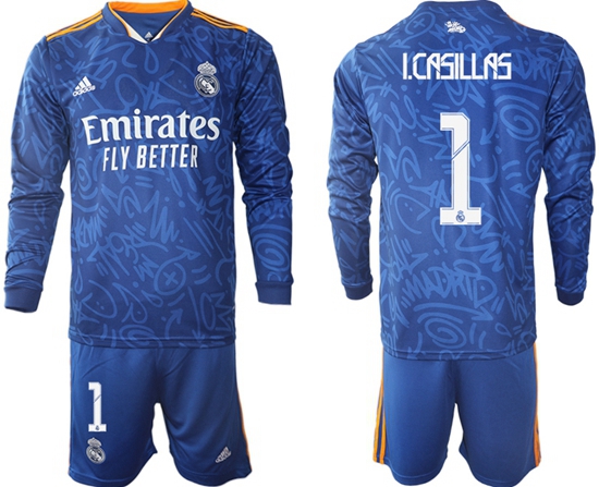Men Real Madrid Long Sleeve Soccer Jerseys 545