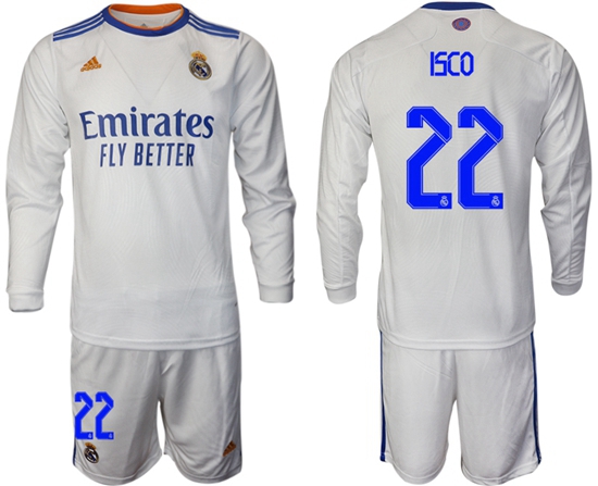 Men Real Madrid Long Sleeve Soccer Jerseys 563