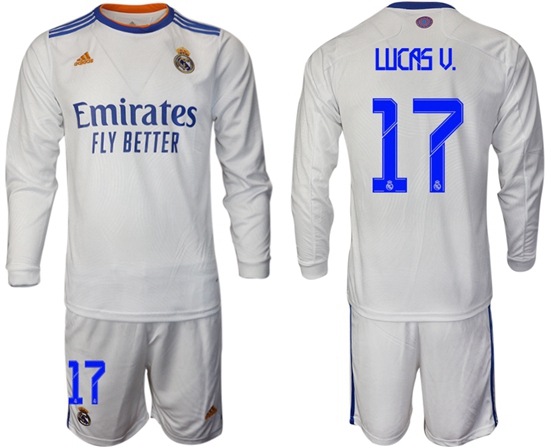 Men Real Madrid Long Sleeve Soccer Jerseys 565