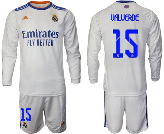 Men Real Madrid Long Sleeve Soccer Jerseys 566