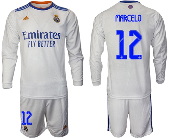 Men Real Madrid Long Sleeve Soccer Jerseys 568
