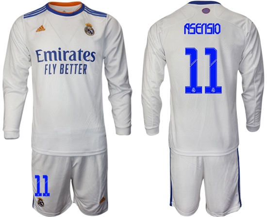 Men Real Madrid Long Sleeve Soccer Jerseys 569