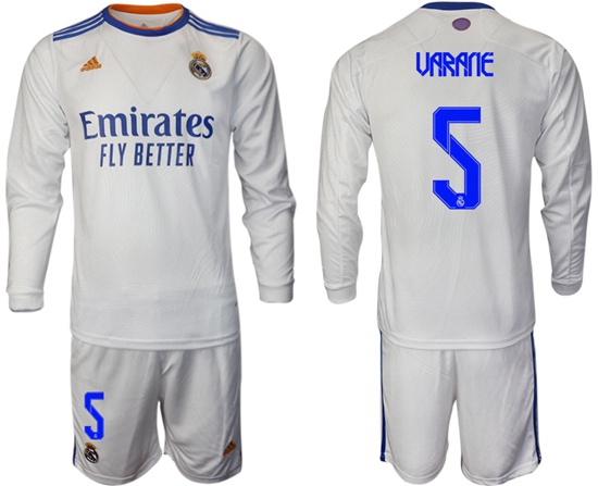 Men Real Madrid Long Sleeve Soccer Jerseys 577