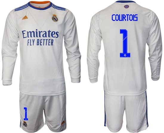 Men Real Madrid Long Sleeve Soccer Jerseys 582