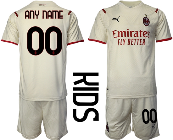 Kids AC Milan Soccer Jerseys 001 Customized