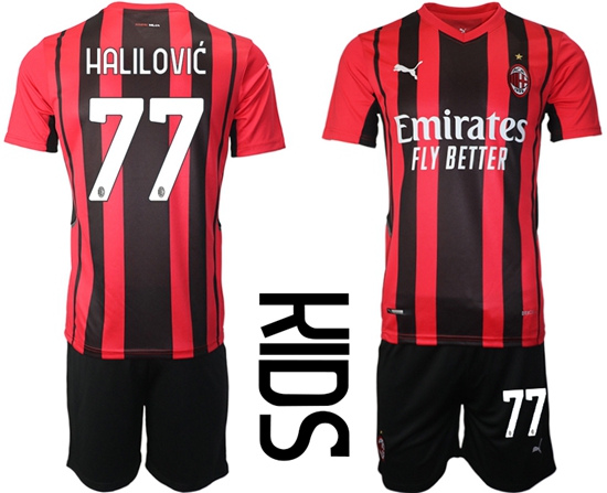 Kids AC Milan Soccer Jerseys 012