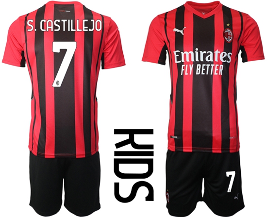 Kids AC Milan Soccer Jerseys 019