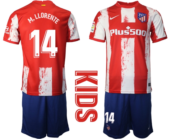 Kids Atletico de Madrid Soccer Jerseys 011