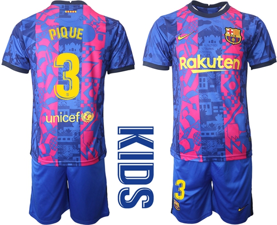 Kids Barcelona Soccer Jerseys 013