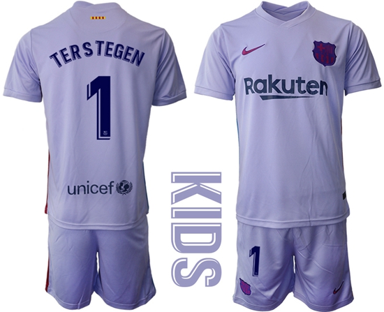Kids Barcelona Soccer Jerseys 036