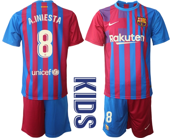 Kids Barcelona Soccer Jerseys 059