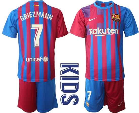 Kids Barcelona Soccer Jerseys 060
