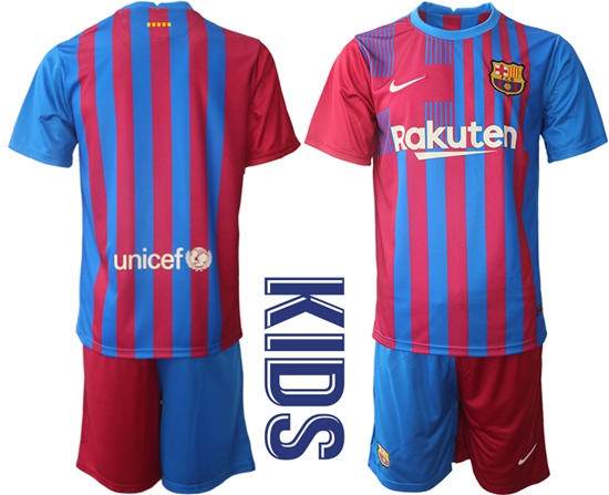Kids Barcelona Soccer Jerseys 065
