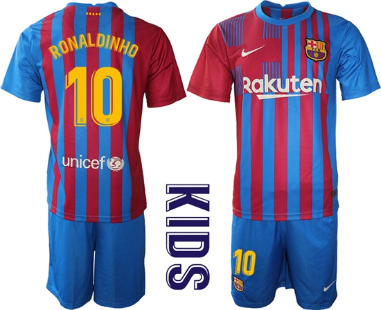 Kids Barcelona Soccer Jerseys 071