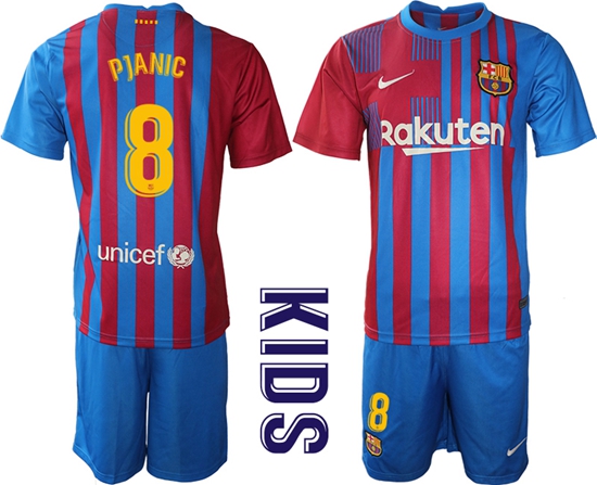Kids Barcelona Soccer Jerseys 074