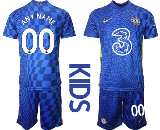 Kids Chelsea Soccer Jerseys 035 Customized