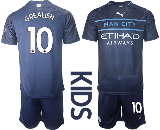 Kids Manchester City Soccer Jerseys 006