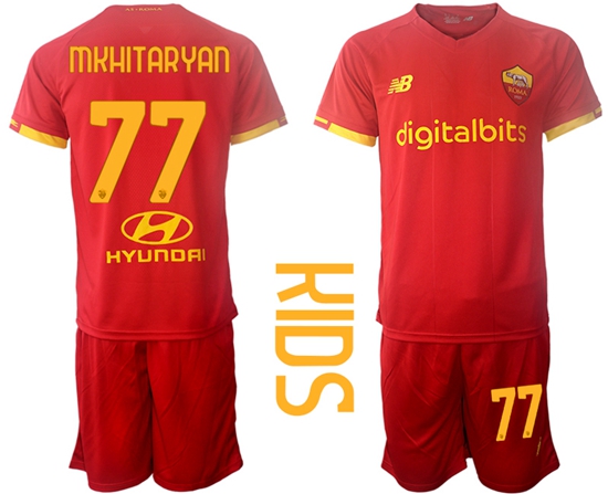 Kids Roma Soccer Jerseys 002