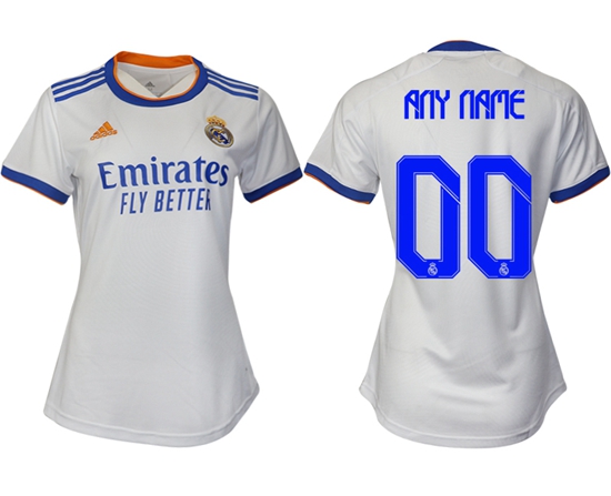 Women Real Madrid Soccer Jerseys 001 Customized