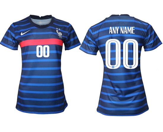 Women France Soccer Jerseys 001 Customized